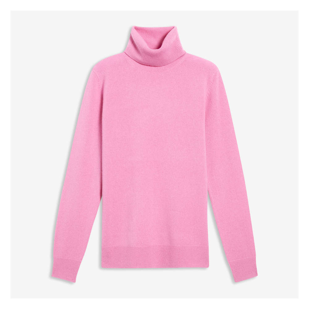 Pink cashmere sale turtleneck