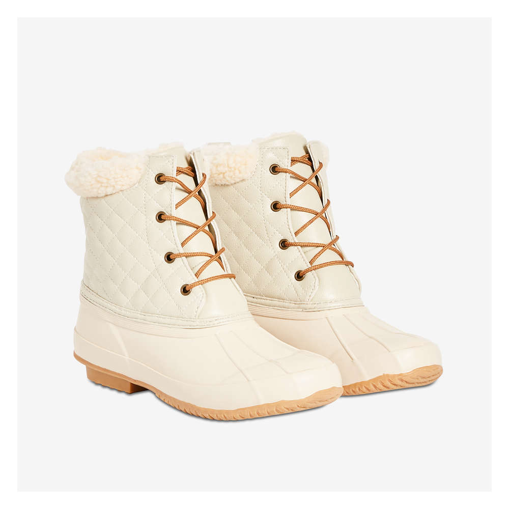 quilted duck boots