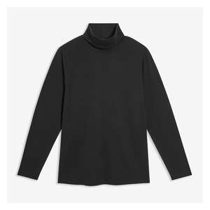 Mock Neck Long Sleeve in JF Black from 