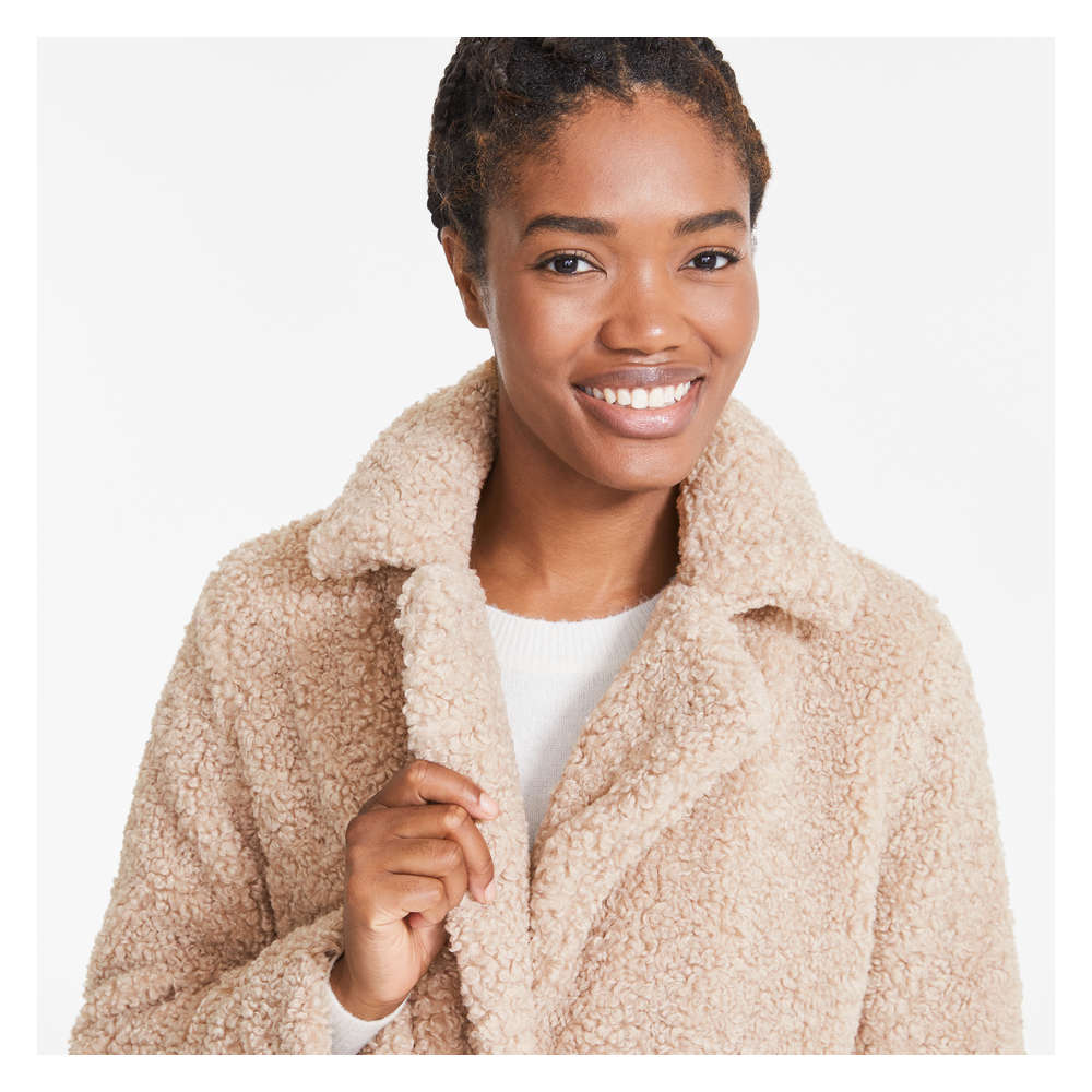 Joe Fresh Teddy Fleece Coat - 1 ea 