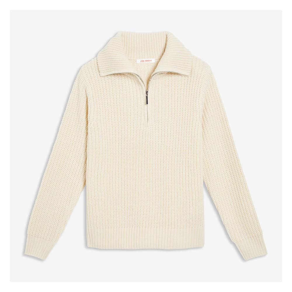 Joe Fresh Quarter-Zip Sweater - 1 ea | Fortinos