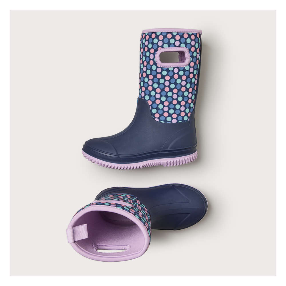 Girls purple rain boots best sale