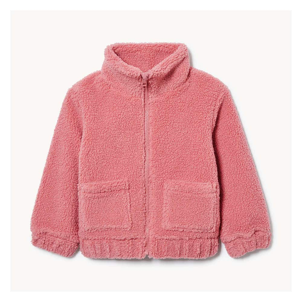 Blush fluffy jacket hotsell