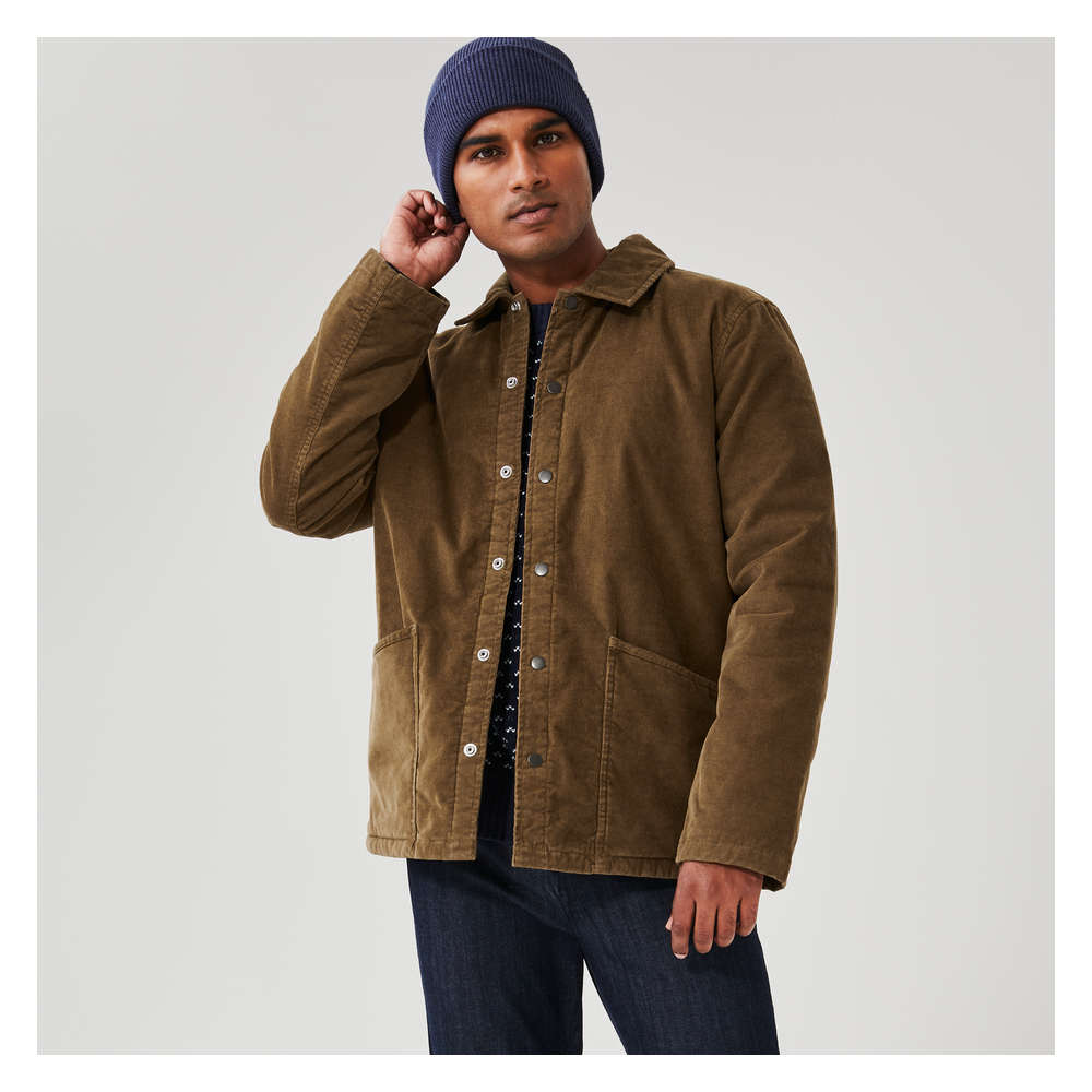 Manteau en velours cotele pour hommes