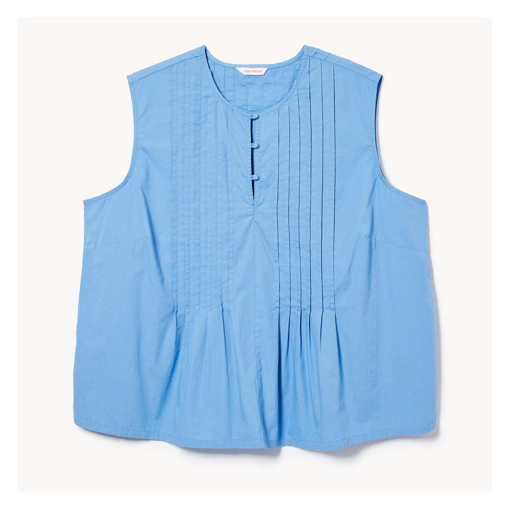 Joe Fresh Women+ Poplin Pintuck Shell Top - 1 ea | Zehrs