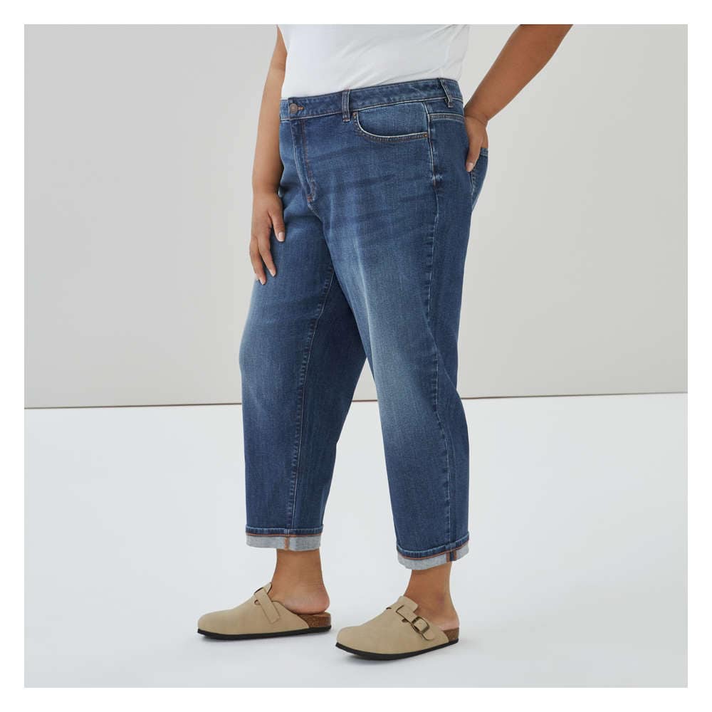 Joe Fresh Women+ Dark Wash Relaxed Fit Jean 1 ea, $45.00/1ea