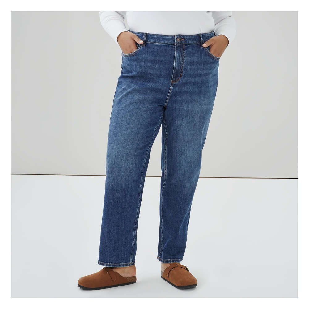 Joe Fresh Women+ Dark Wash Slim Straight Jean 1 ea, $45.00/1ea