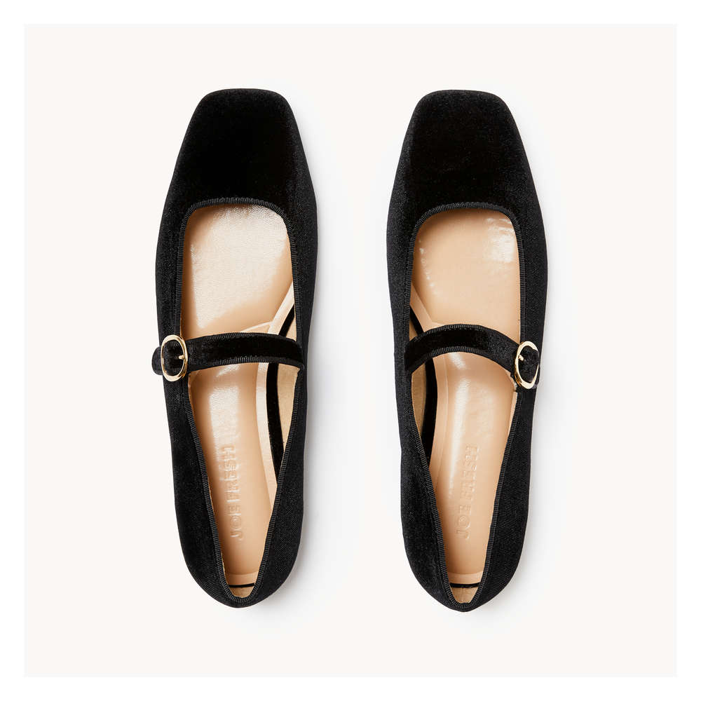 【BAON】Dish Velvet Mary Jane Flat BAON】Dish Velvet Mary Jane Flat (BAON/フラットシューズ