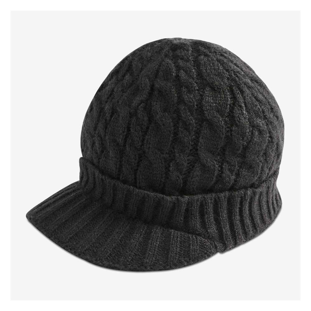 kids cable knit hat