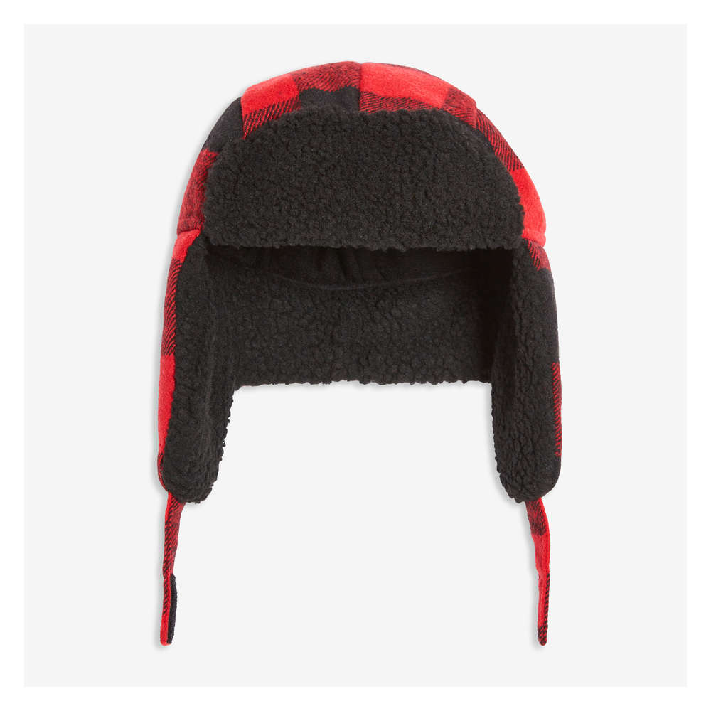 boys red trapper hat