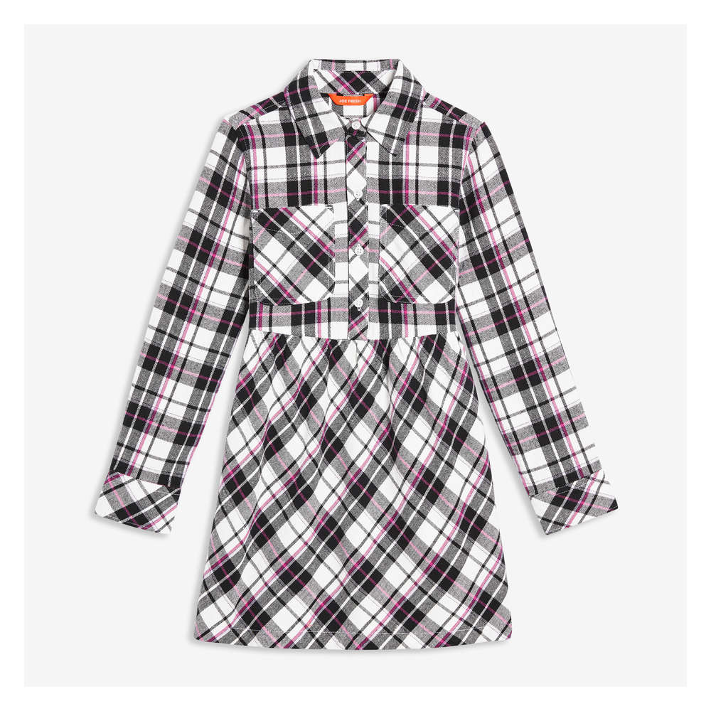 girls flannel shirt dress