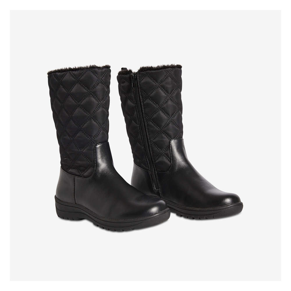 Kid Girls' Quilted Boots in Black from 