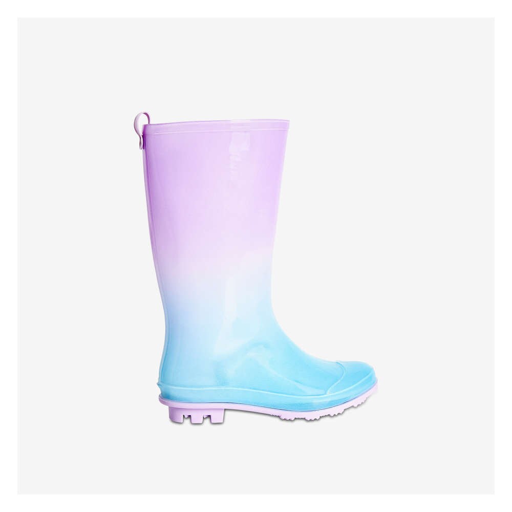 girls purple rain boots