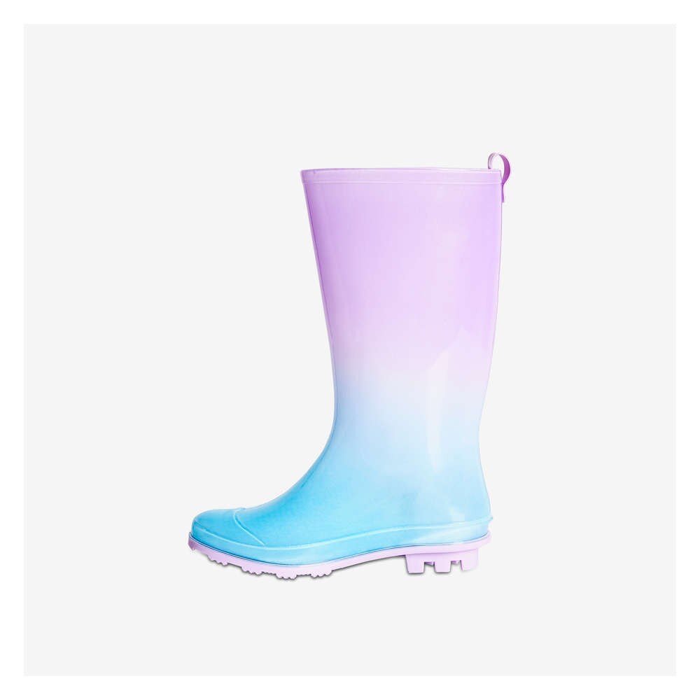 kids purple rain boots
