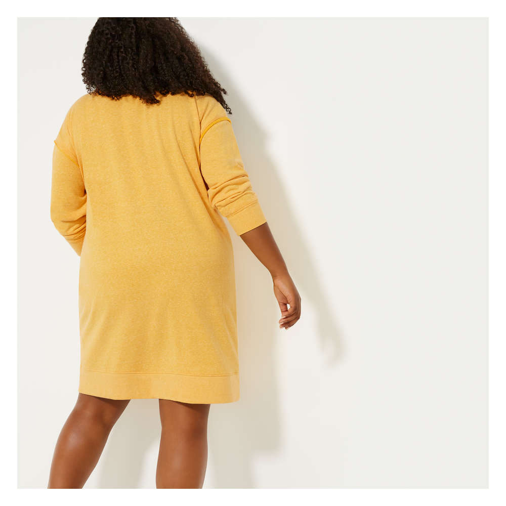 v neck sweatshirt dress