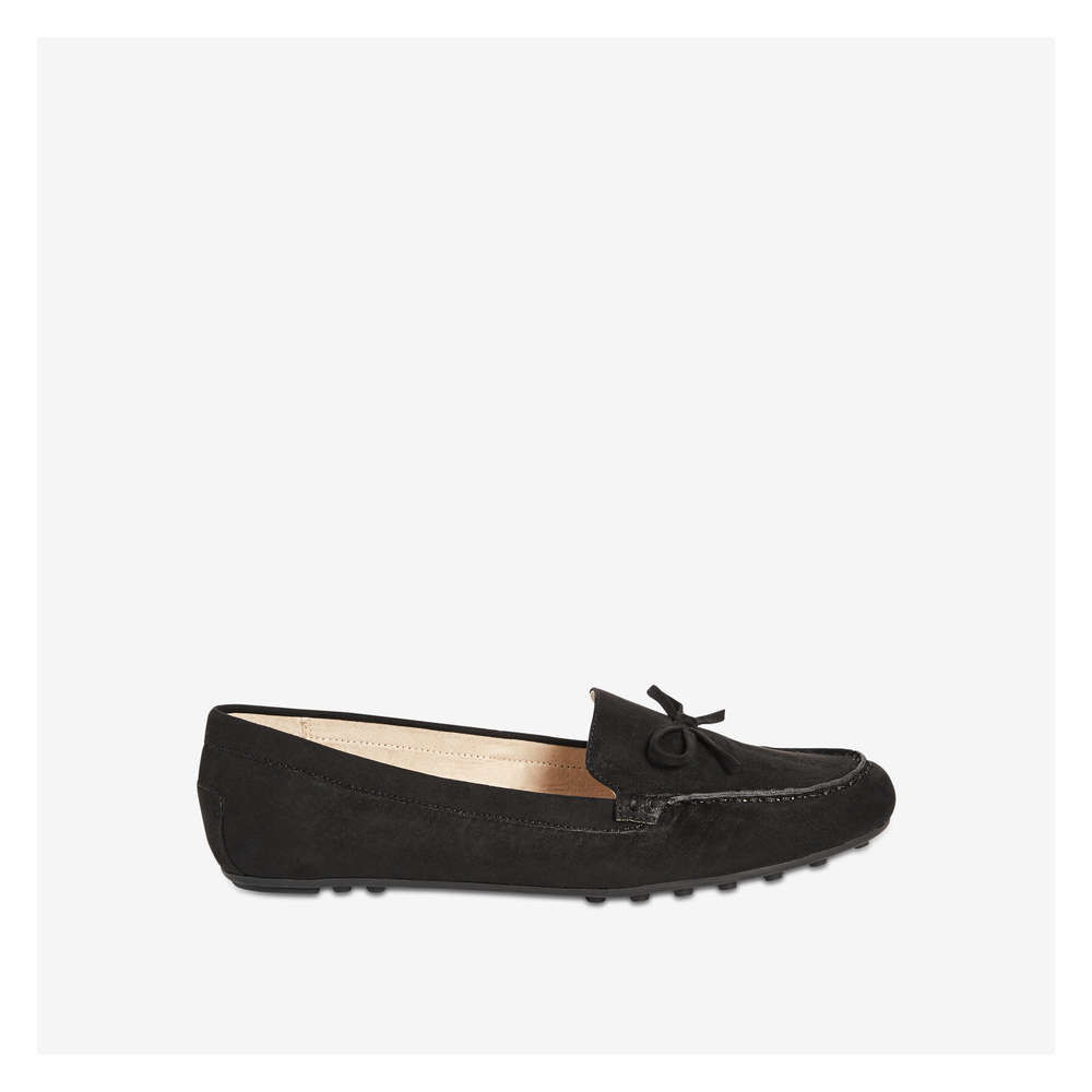 faux suede loafers