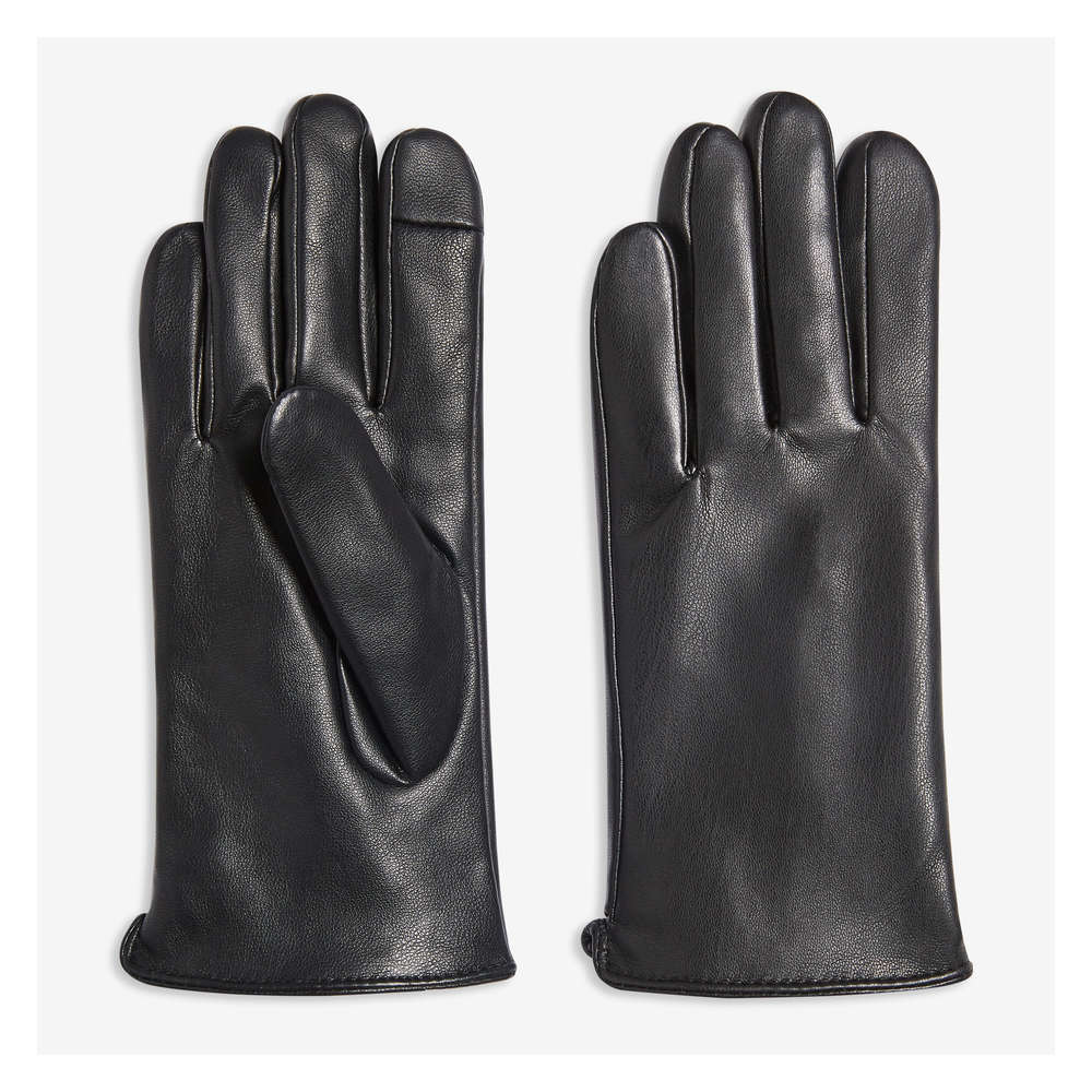 faux leather gloves