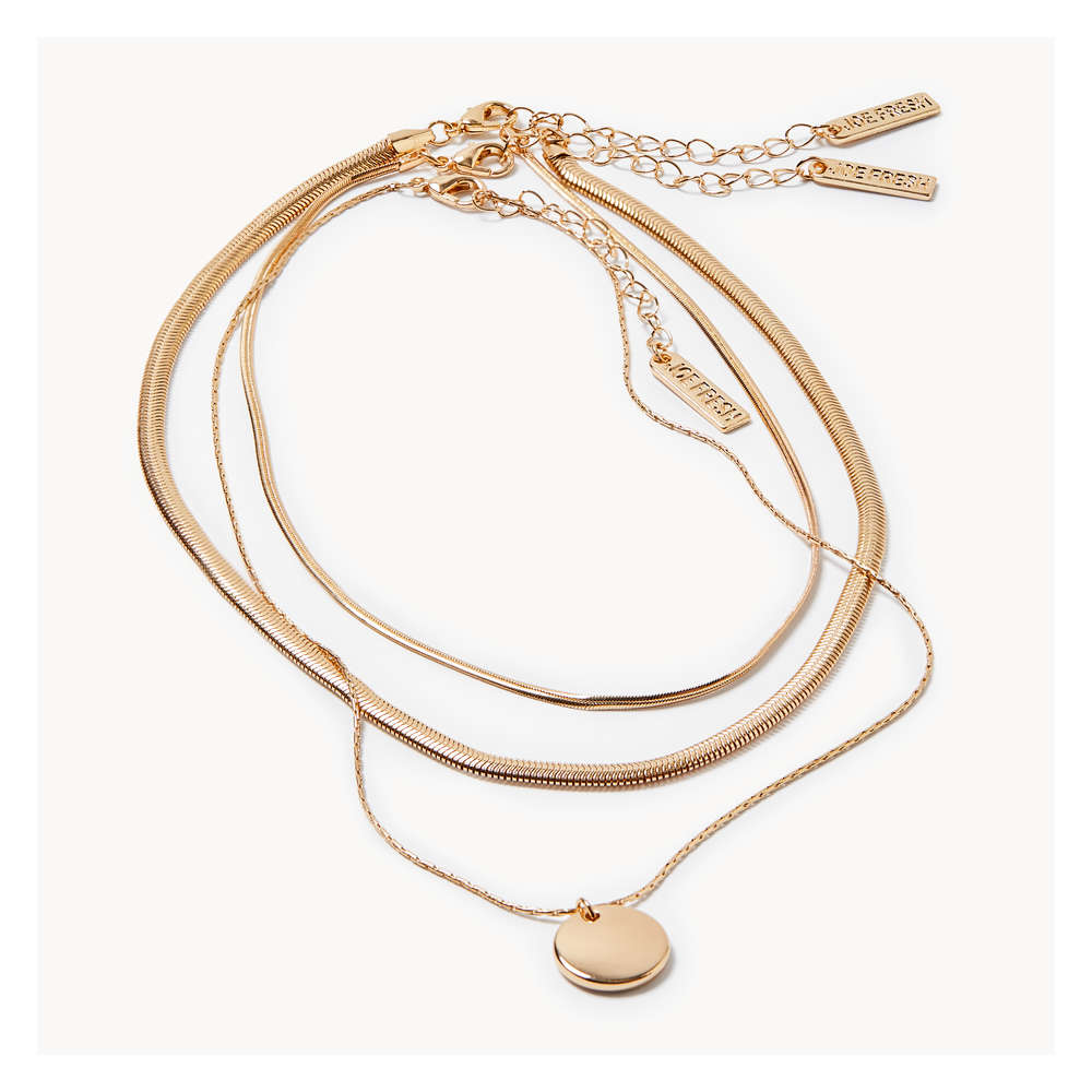Joe Fresh Collier à  3 chaînes serpentines superposées 3 ea, 7,33 $/1ch