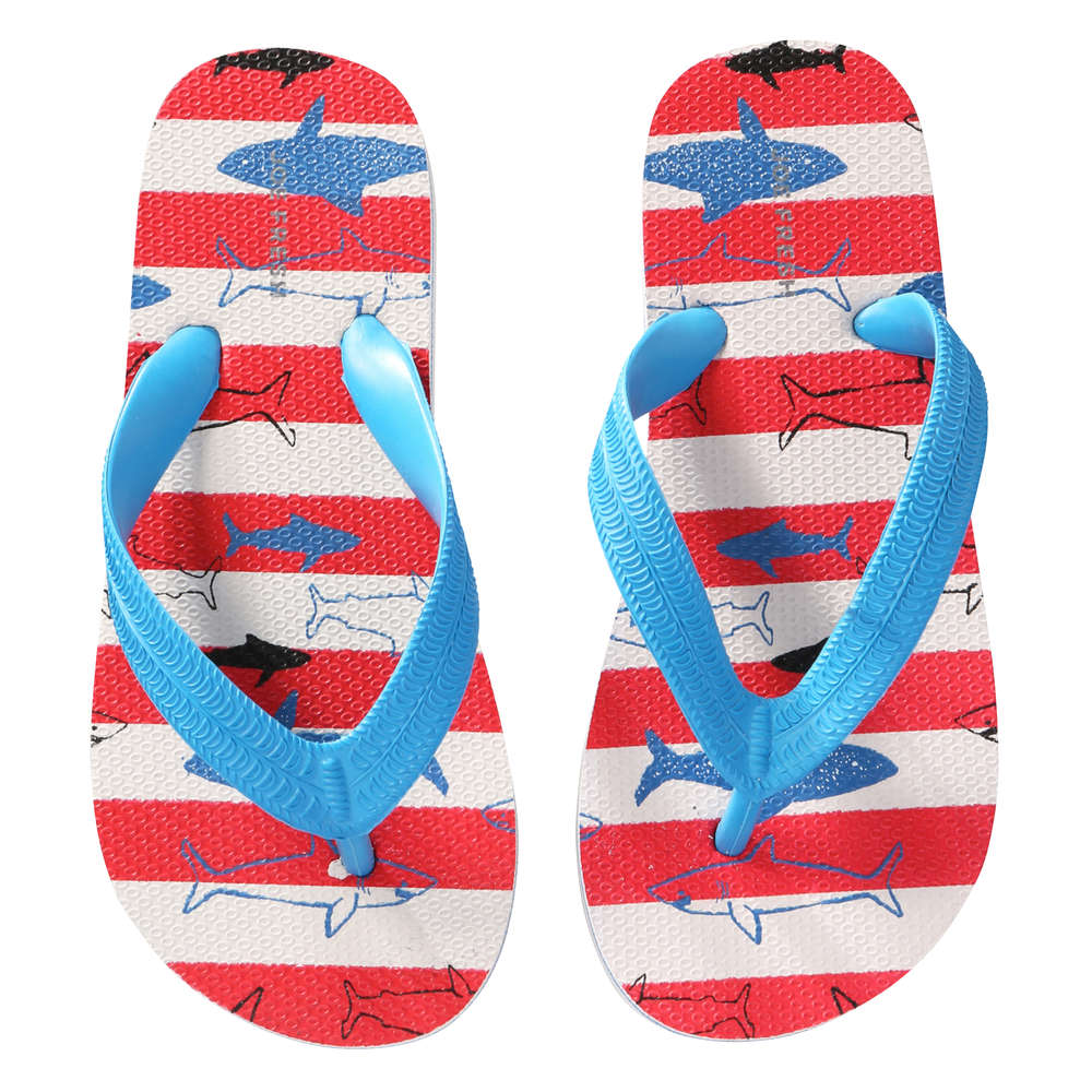 boys shark flip flops