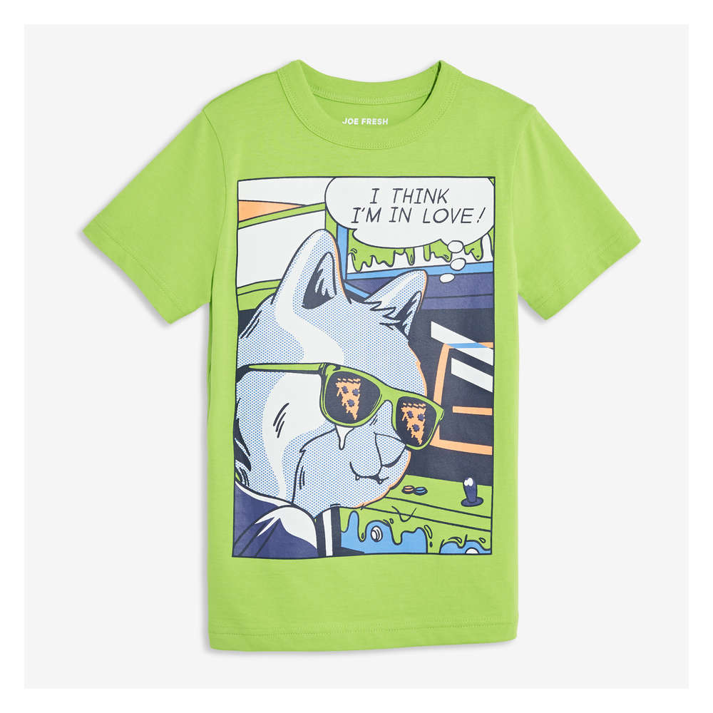 green graphic tees