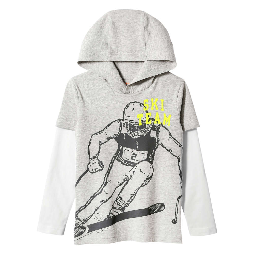 hooded graphic tee