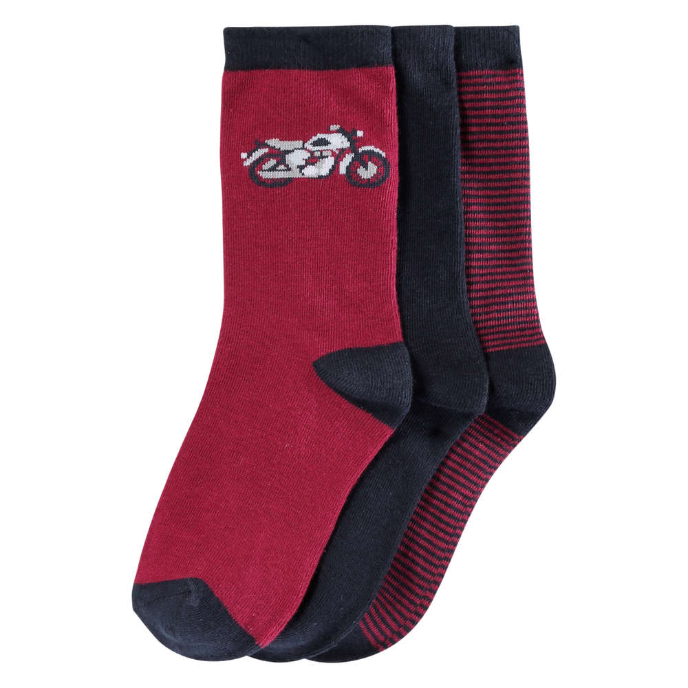 boys burgundy socks
