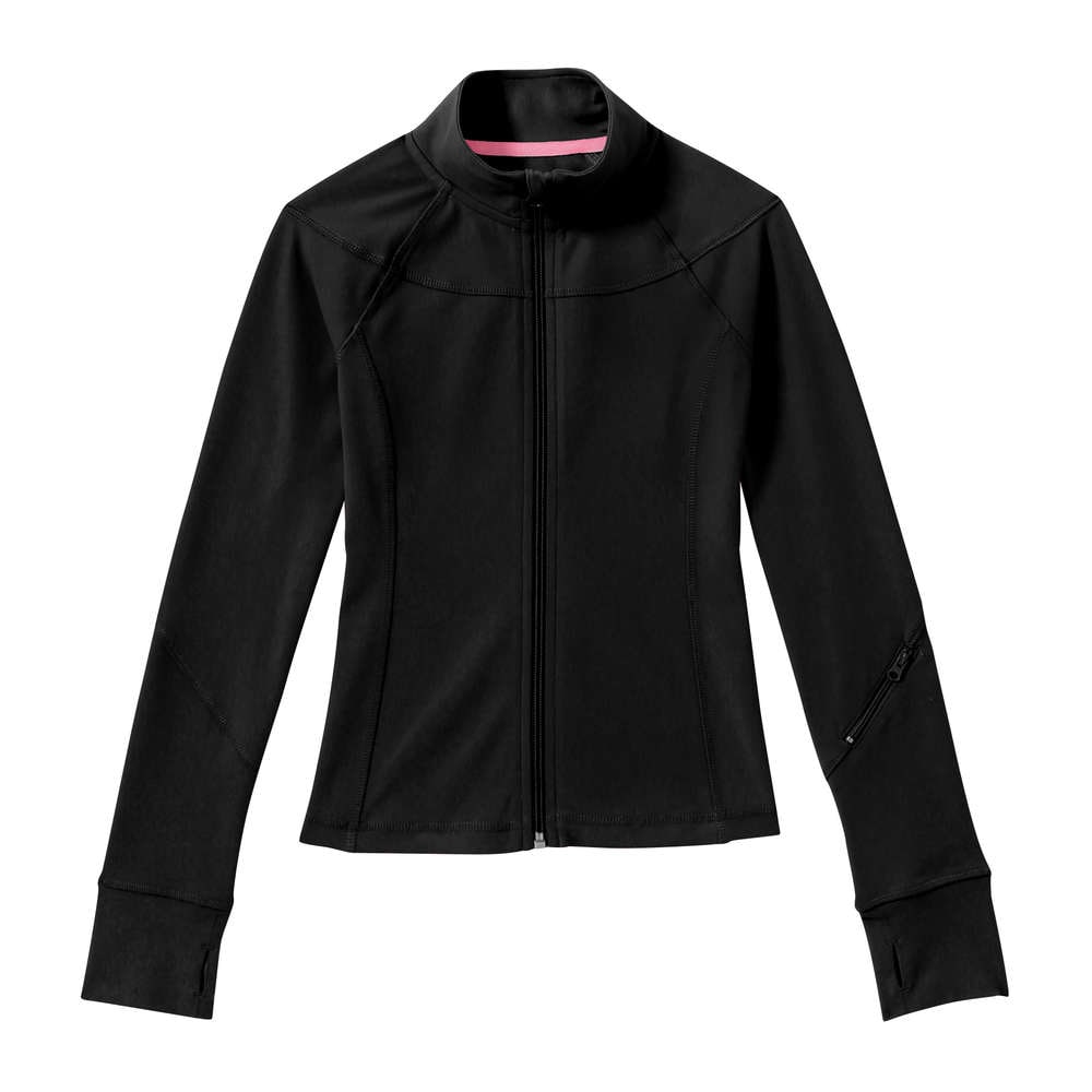 black yoga jacket