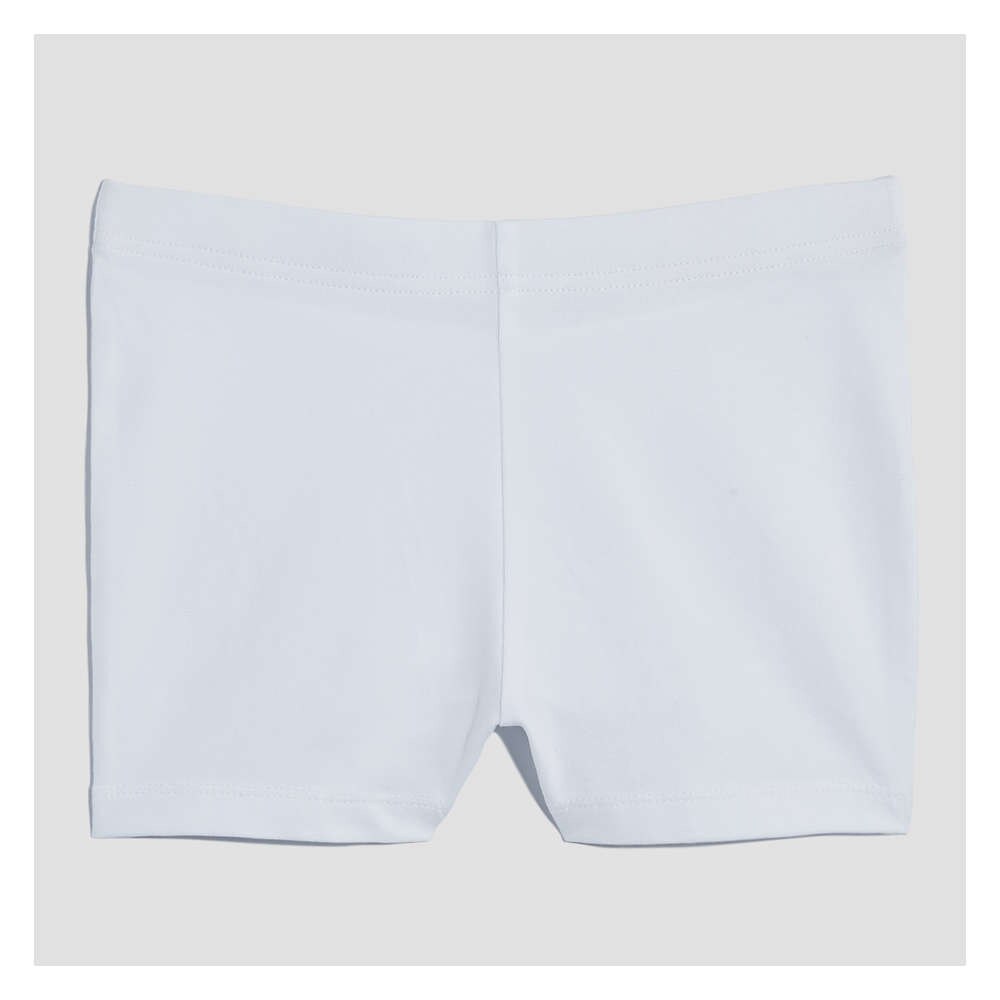 girls white bike shorts