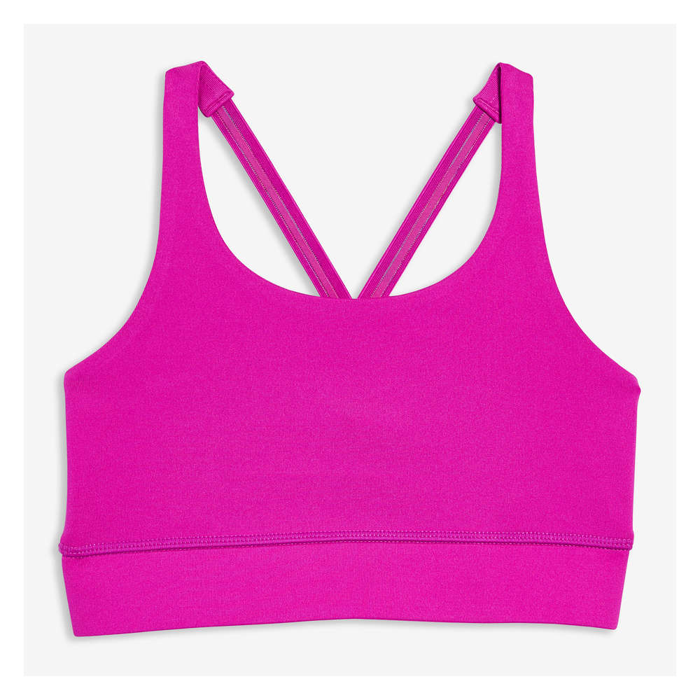 pink sports bra