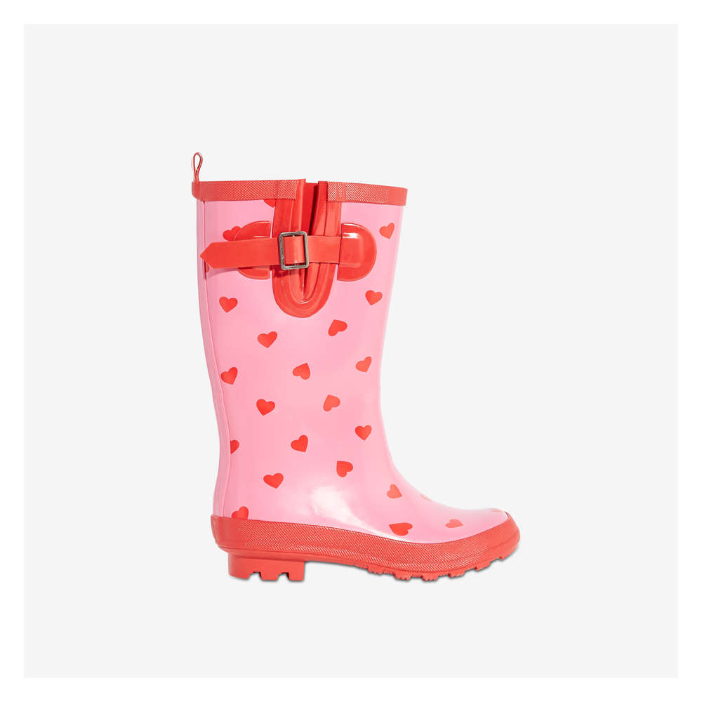rain boots with buckles
