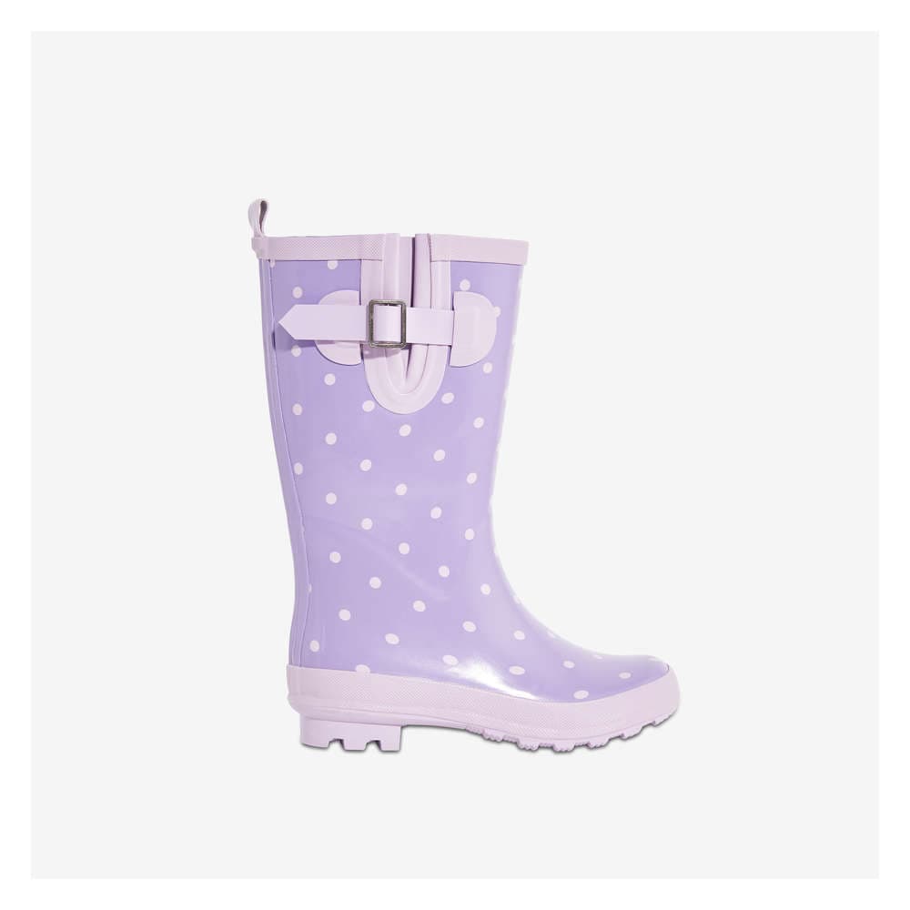girls purple rain boots