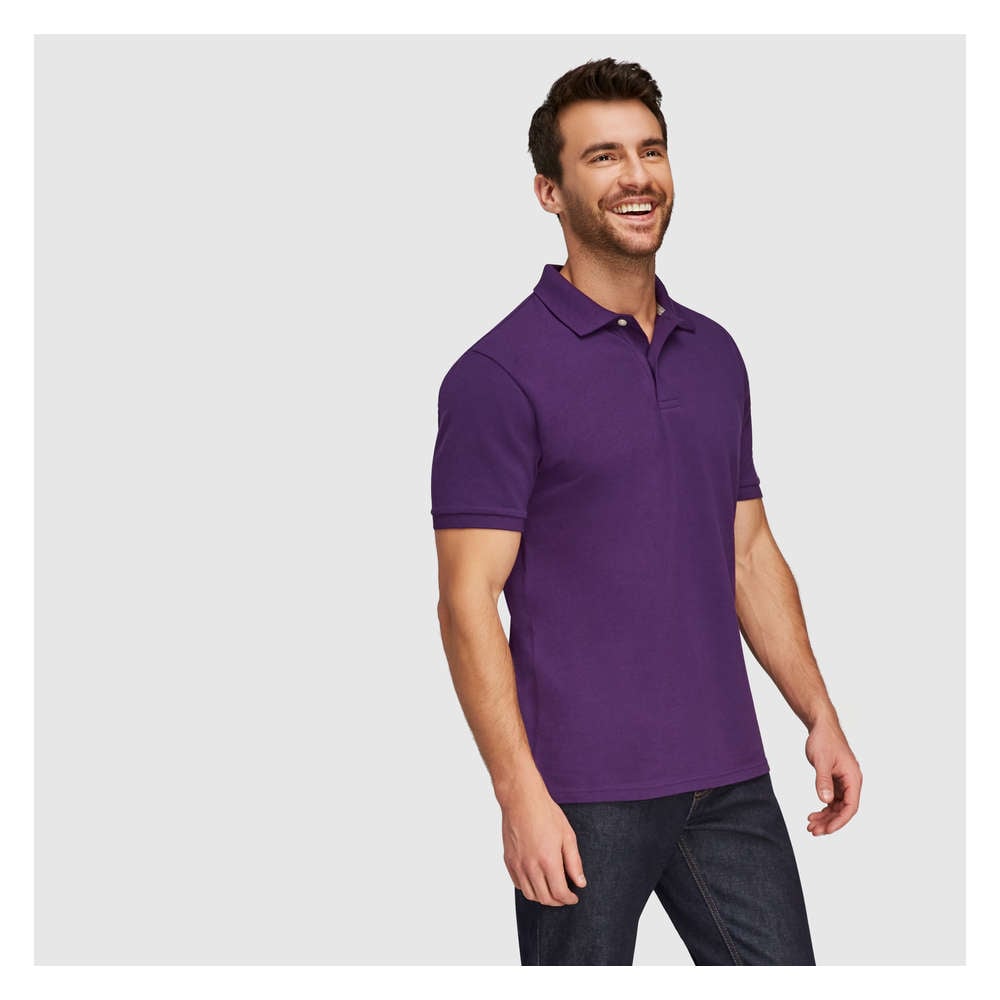 dark purple polo shirts