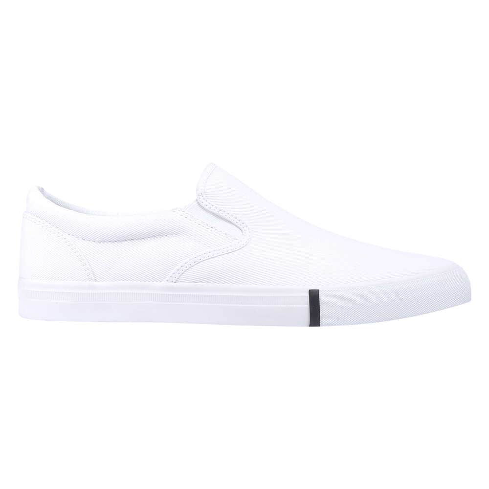 Men's Canvas Slip-On Sneaker in White 