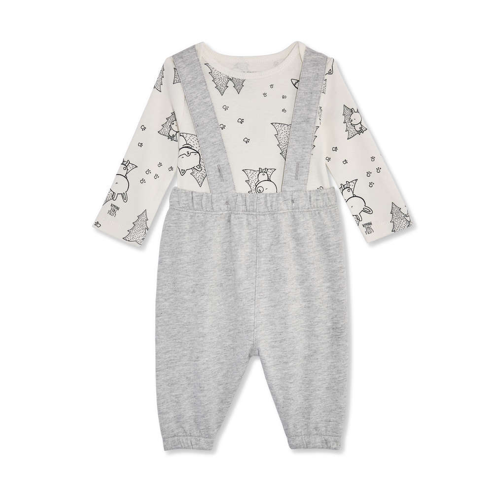 newborn knit overalls