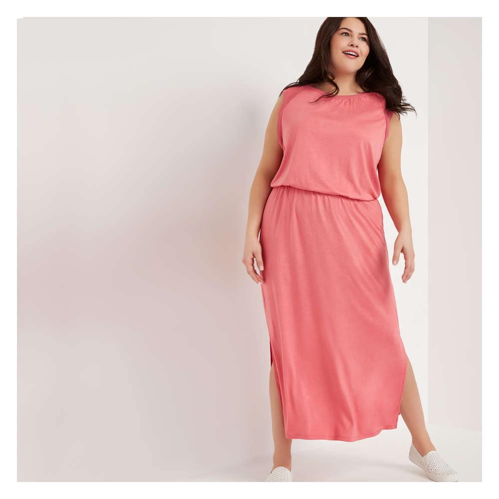 dusty rose casual dress