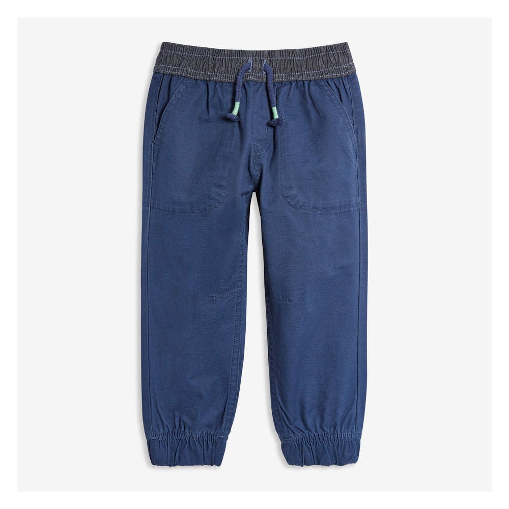 navy blue toddler joggers