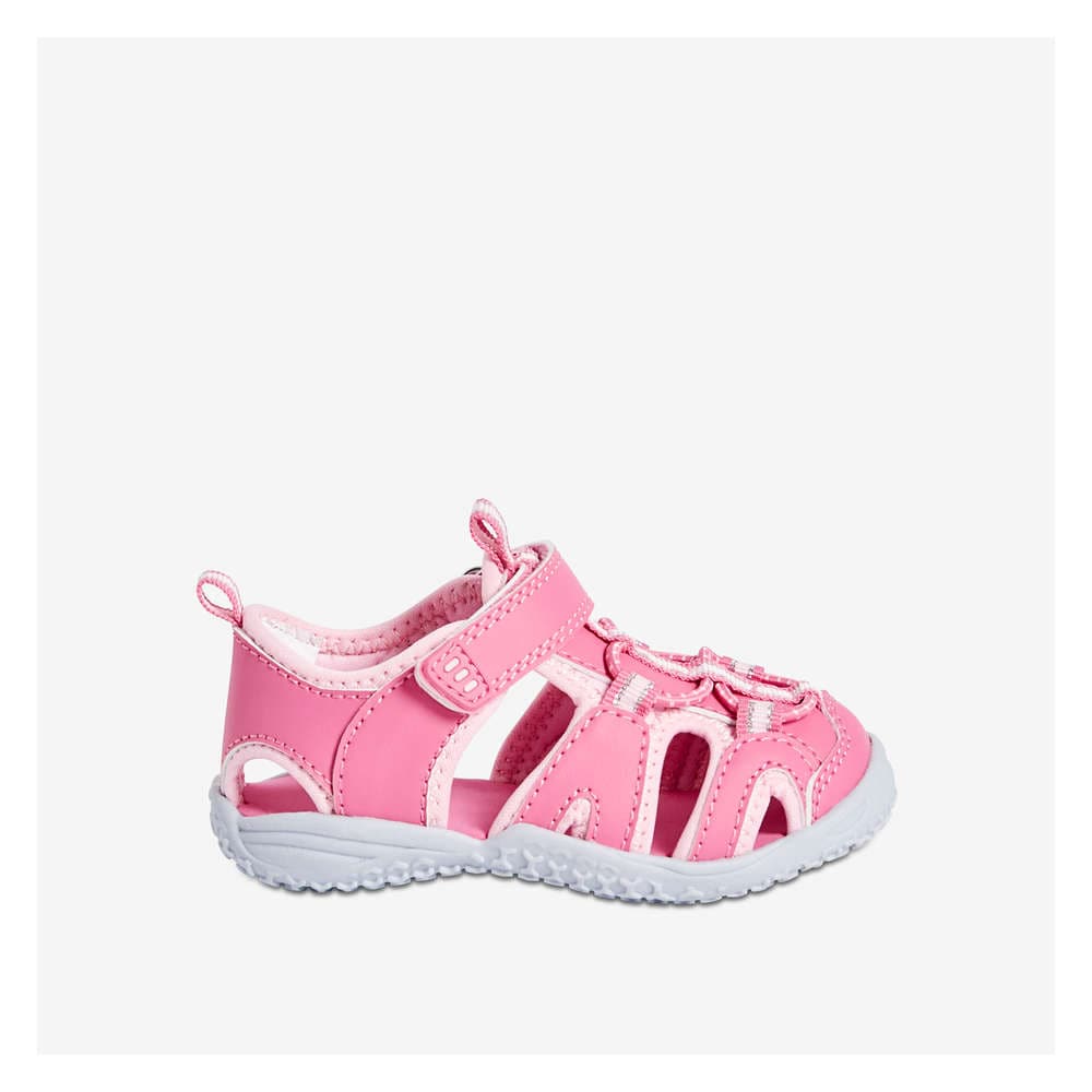 pink baby sandals