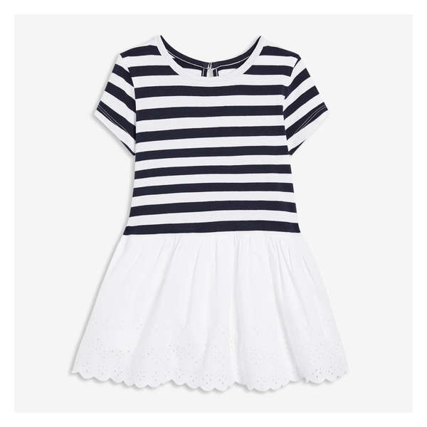 black and white toddler dress