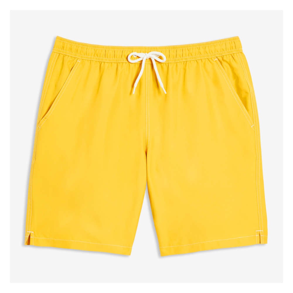 yellow swim trunks