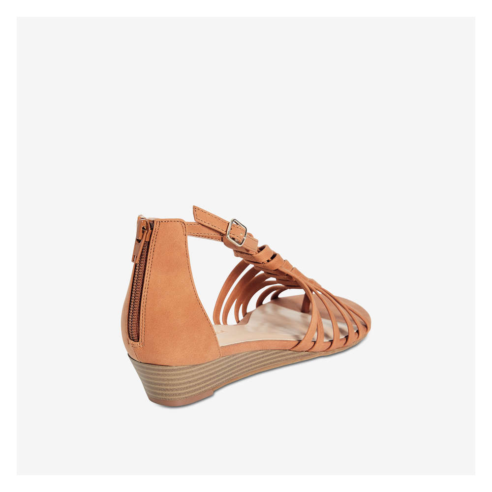 low wedge sandals