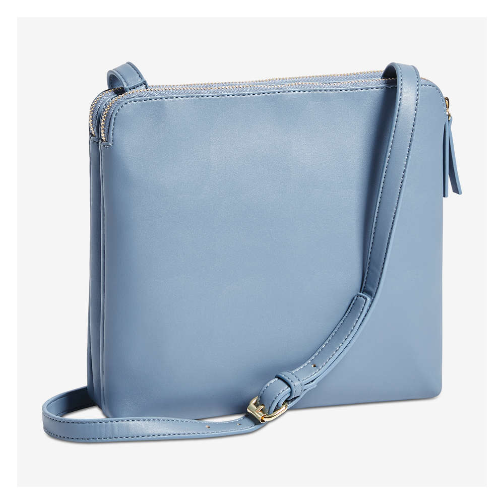 double zip crossbody bag