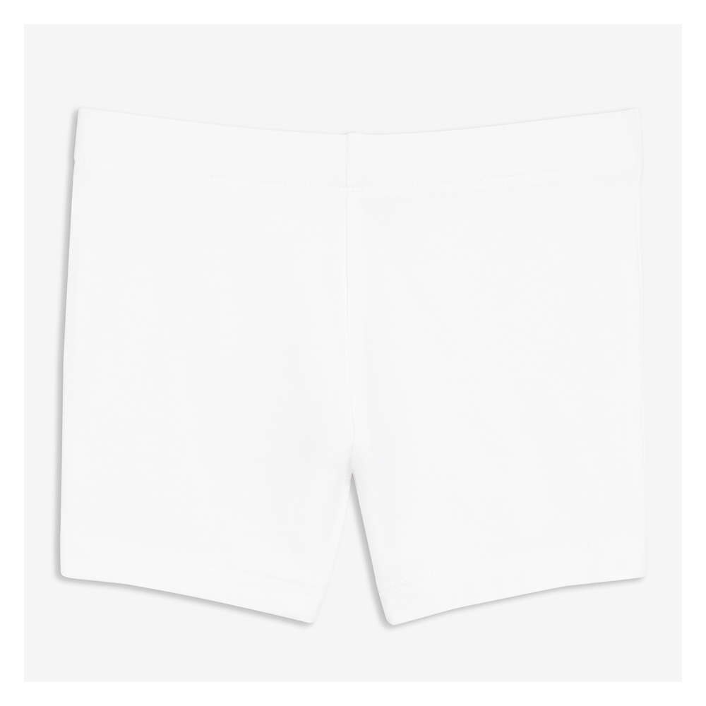kids white bike shorts