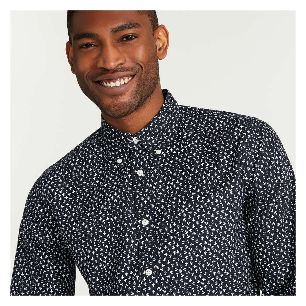 mens navy oxford shirt