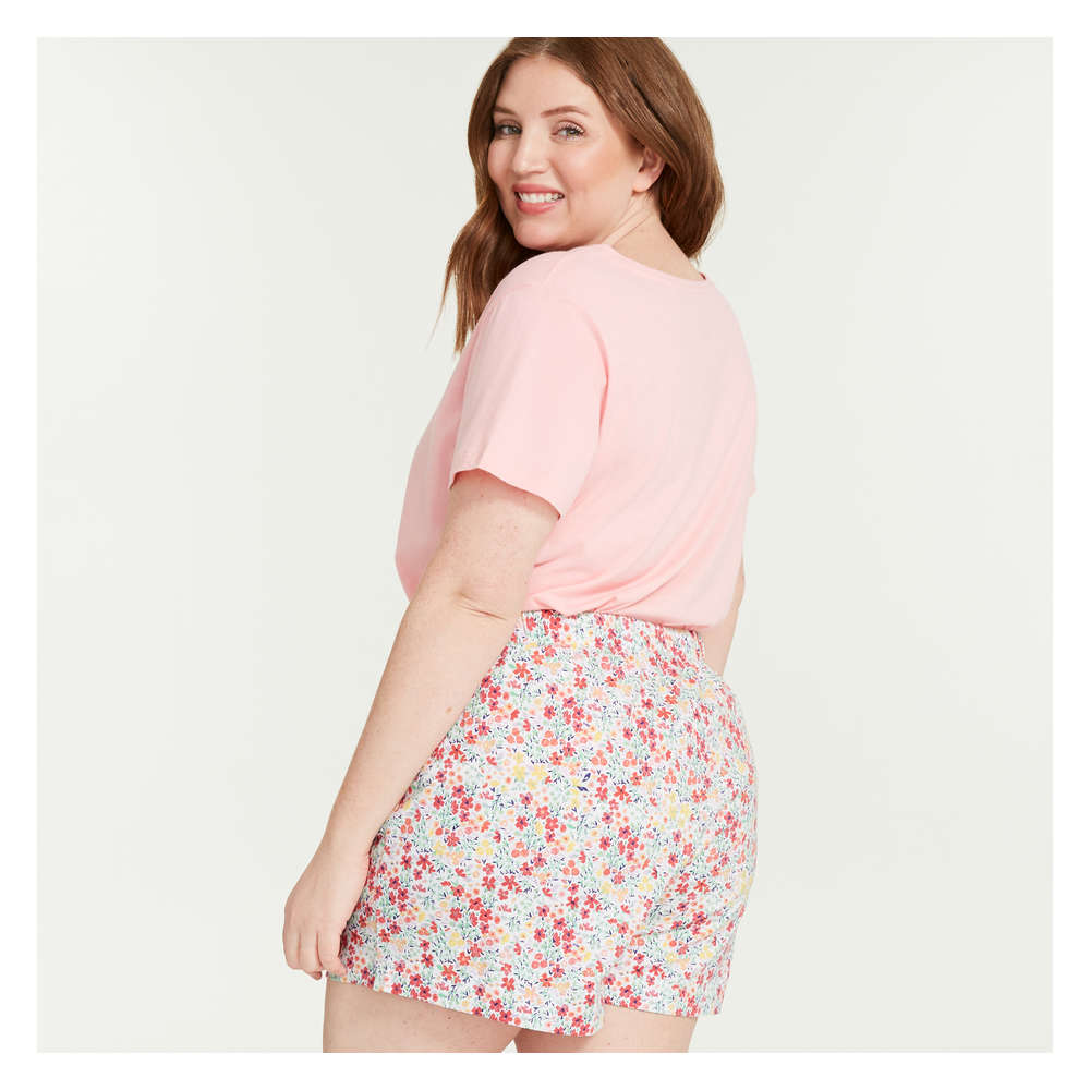 Light Pink Pajama Shorts Clearance Sale 