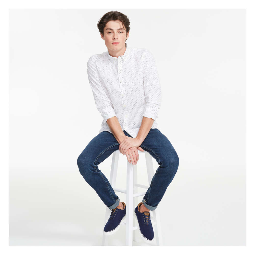 Slim-Fit Shirt in White from Joe Fresh