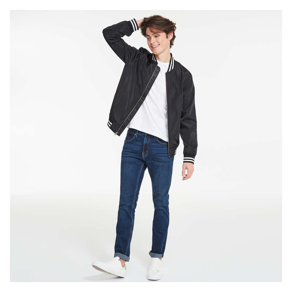 Men's Bomber Jacket in Black from Joe Fresh