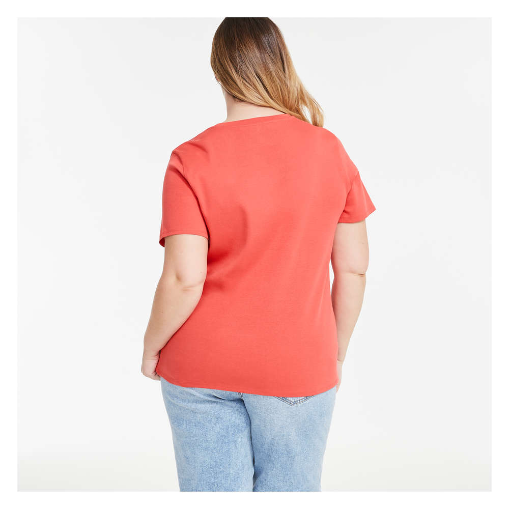 Women+ Crew Neck Organic Cotton Tee in 