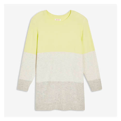 Women+ Colour Block Tunic Sweater in 