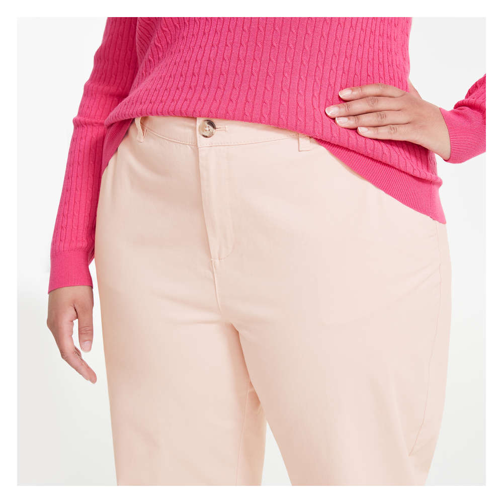 Women+ Chino Pant in Pastel Pink from 