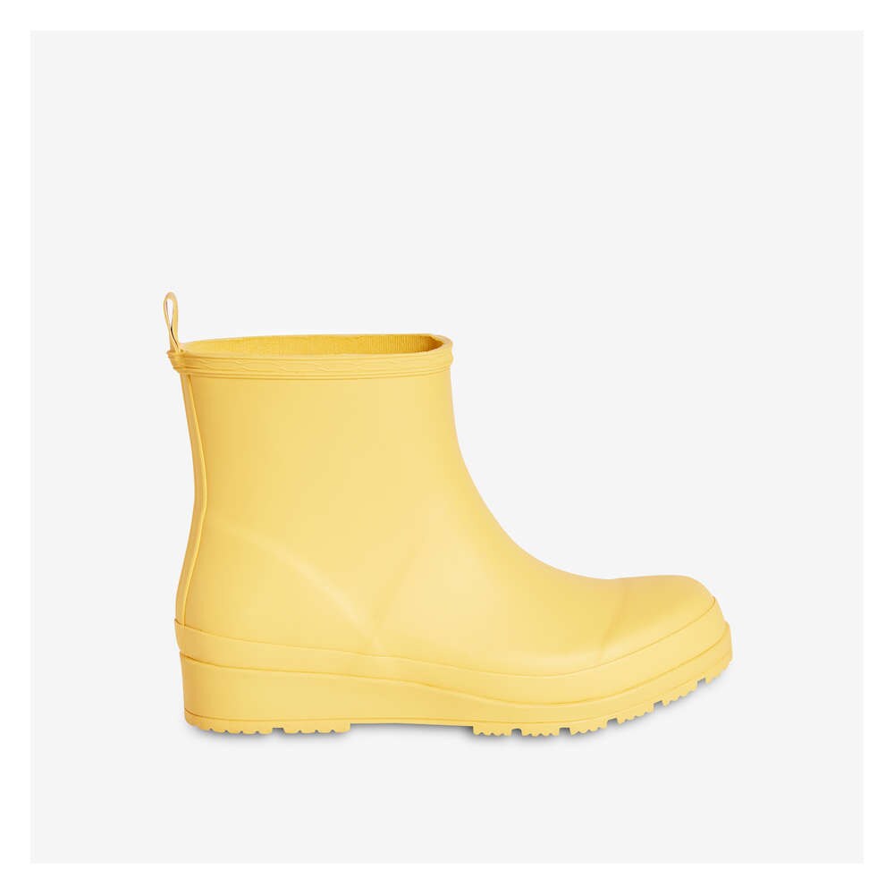 Wedge Rain Boots in Yellow from Joe Fresh